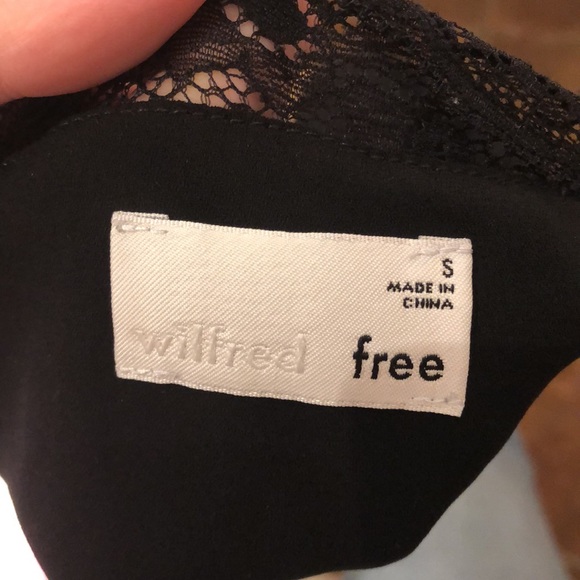 Wilfred Free lace trim crop top - Picture 3 of 4